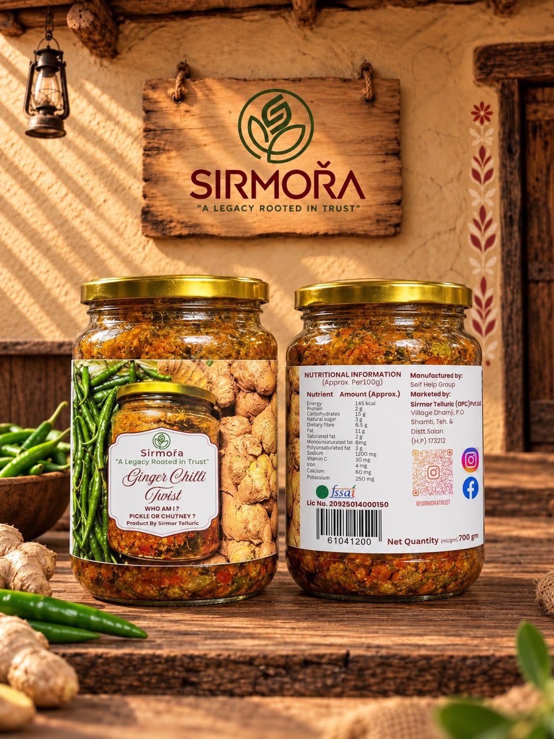 Ginger Chilli Twist (Pickle or Chutney)
