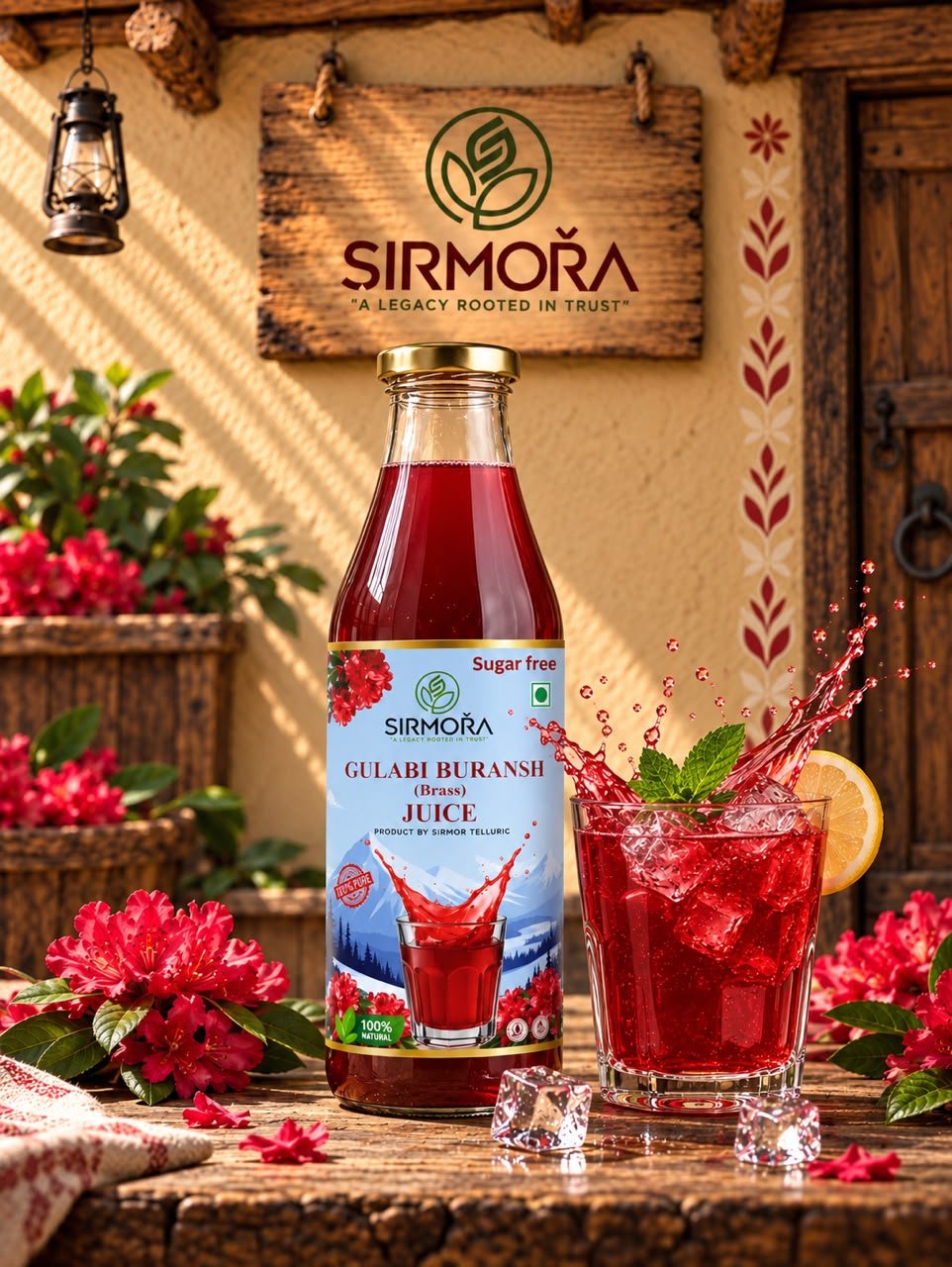 SIRMOŘA Gulabi Buransh (Brass) Sugar Free Juice