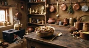 Traditional Pahadi kitchen with Kodra Halwa 