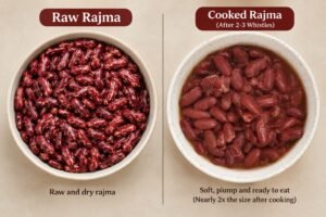 Ghoru Rajma soaking and cooking process