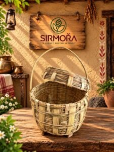 Traditional Himachali Nigal Basket with Lid